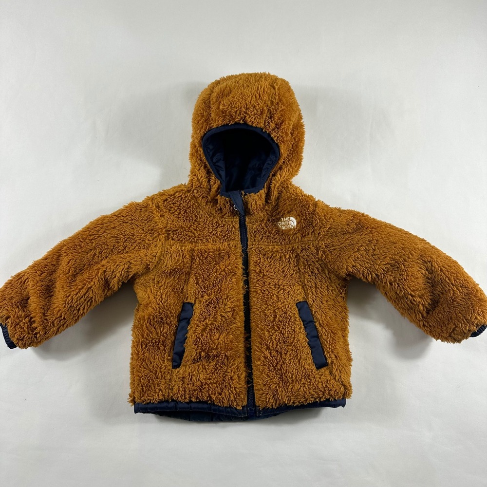 The North Face Toddler 2T Reversible Mount Chimborazo‎ Hooded Jacket Blue Camo - Picture 7 of 8